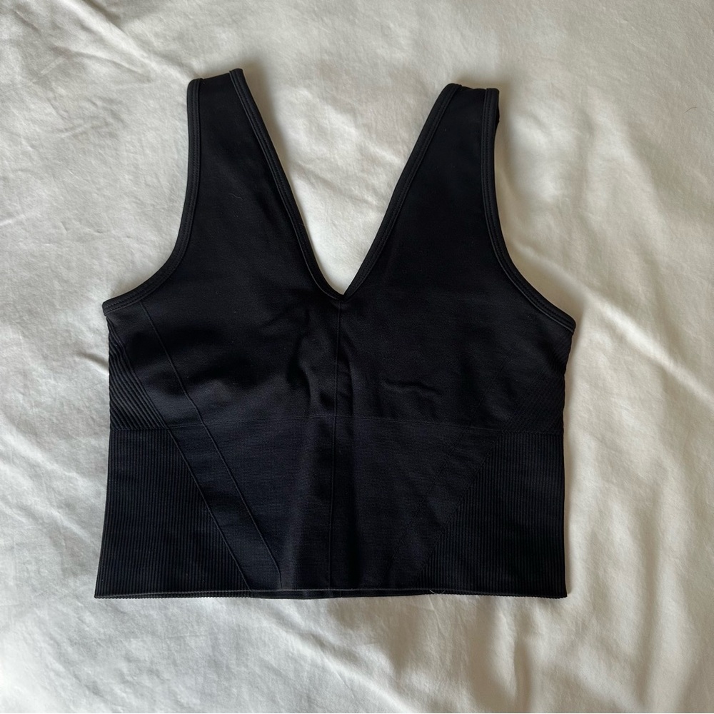 Black V-neck Abercrombie Workout Top